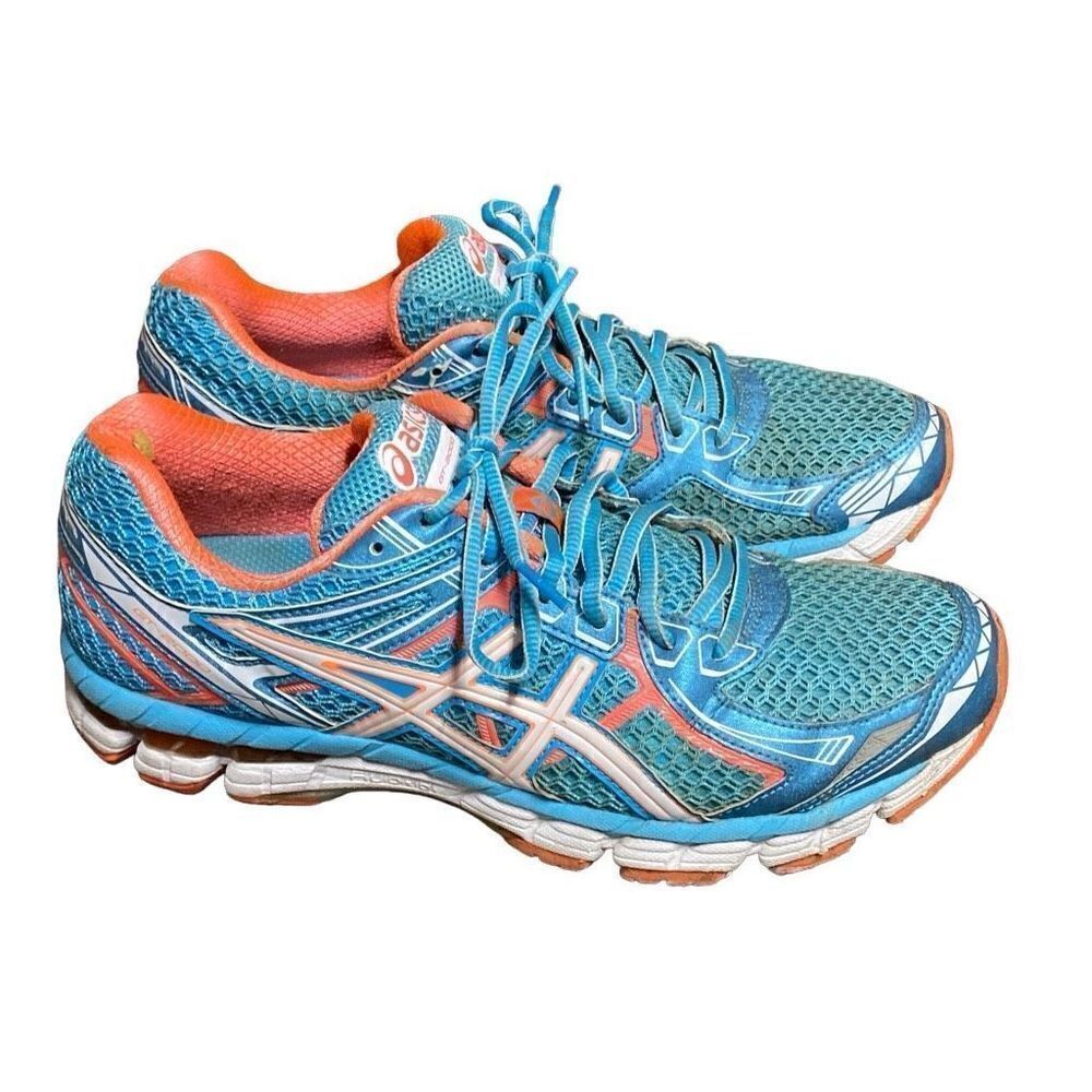 ASICS GT-2000 2 Blue/Orange Women’s Running Athletic Shoes Size 9